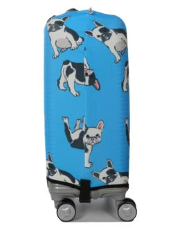 Housse De Valise Periea Blue With Dogs S -Sac et Style Boutique housse valise periea 851940z