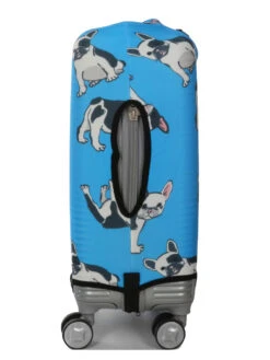 Housse De Valise Periea Blue With Dogs S -Sac et Style Boutique housse valise periea 851942z