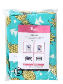Housse De Valise Periea Green With Yellow Pineapples L -Sac et Style Boutique housse valise periea 851945z