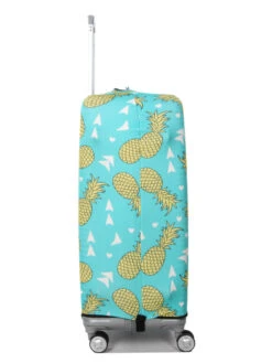 Housse De Valise Periea Green With Yellow Pineapples L -Sac et Style Boutique housse valise periea 851949z
