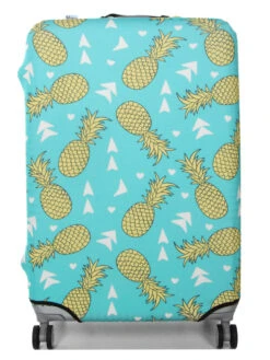Housse De Valise Periea Green With Yellow Pineapples L -Sac et Style Boutique housse valise periea 851951z