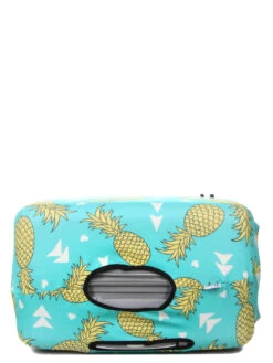 Housse De Valise Periea Green With Yellow Pineapples L -Sac et Style Boutique housse valise periea 851955z