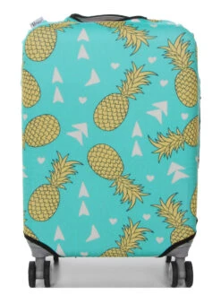 Housse De Valise Periea Green With Yellow Pineapples S -Sac et Style Boutique housse valise periea 851963z
