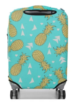 Housse De Valise Periea Green With Yellow Pineapples S -Sac et Style Boutique housse valise periea 851965z