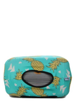 Housse De Valise Periea Green With Yellow Pineapples S -Sac et Style Boutique housse valise periea 851967z