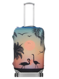 Housse De Valise Periea Sunset Flamingos M -Sac et Style Boutique housse valise periea 852044z