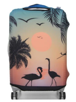 Housse De Valise Periea Sunset Flamingos M -Sac et Style Boutique housse valise periea 852049z