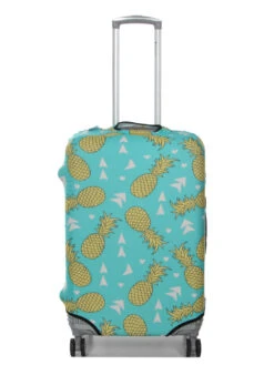 Housse De Valise Periea Green With Yellow Pineapples M -Sac et Style Boutique housse valise periea 852092z