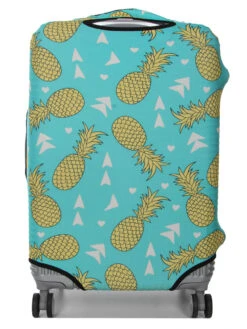 Housse De Valise Periea Green With Yellow Pineapples M -Sac et Style Boutique housse valise periea 852097z