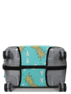 Housse De Valise Periea Green With Yellow Pineapples M -Sac et Style Boutique housse valise periea 852100z