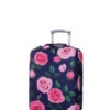 Housse De Valise Periea Purple With Pink Roses S -Sac et Style Boutique housse valise periea 853259z