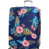 Housse De Valise Periea Dark Blue With Flowers L -Sac et Style Boutique housse valise periea 853263z