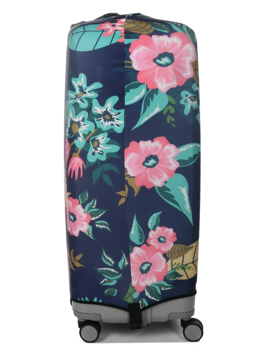 Housse De Valise Periea Dark Blue With Flowers XL 8 Housse De Valise Periea Dark Blue With Flowers XL – Image 6
