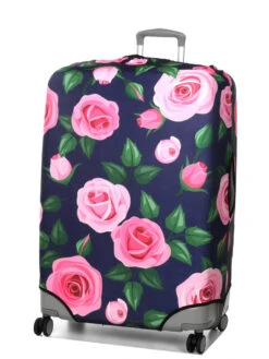 Housse De Valise Periea Purple With Pink Roses XL