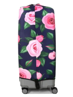 Housse De Valise Periea Purple With Pink Roses XL -Sac et Style Boutique housse valise periea 876184z