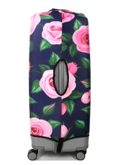 Housse De Valise Periea Purple With Pink Roses XL -Sac et Style Boutique housse valise periea 876186z
