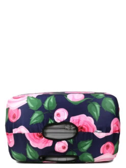 Housse De Valise Periea Purple With Pink Roses XL -Sac et Style Boutique housse valise periea 876187z