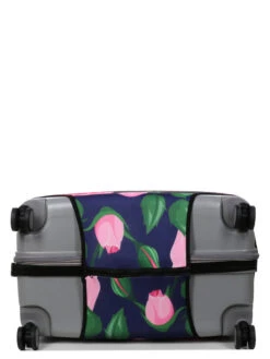 Housse De Valise Periea Purple With Pink Roses XL -Sac et Style Boutique housse valise periea 876188z