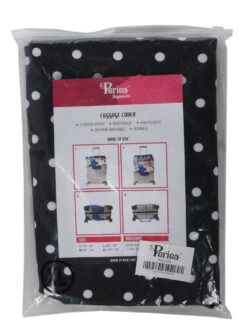 Housse De Valise Periea Black With White Dots XL -Sac et Style Boutique housse valise periea 876260z