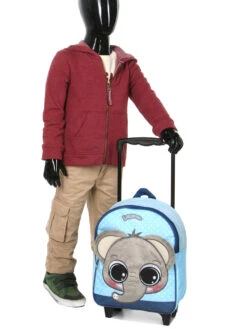 Sac à Dos à Roulettes Lulupop & The Cutiepies Eléphant -Sac et Style Boutique sac dos dessins animes 747126z