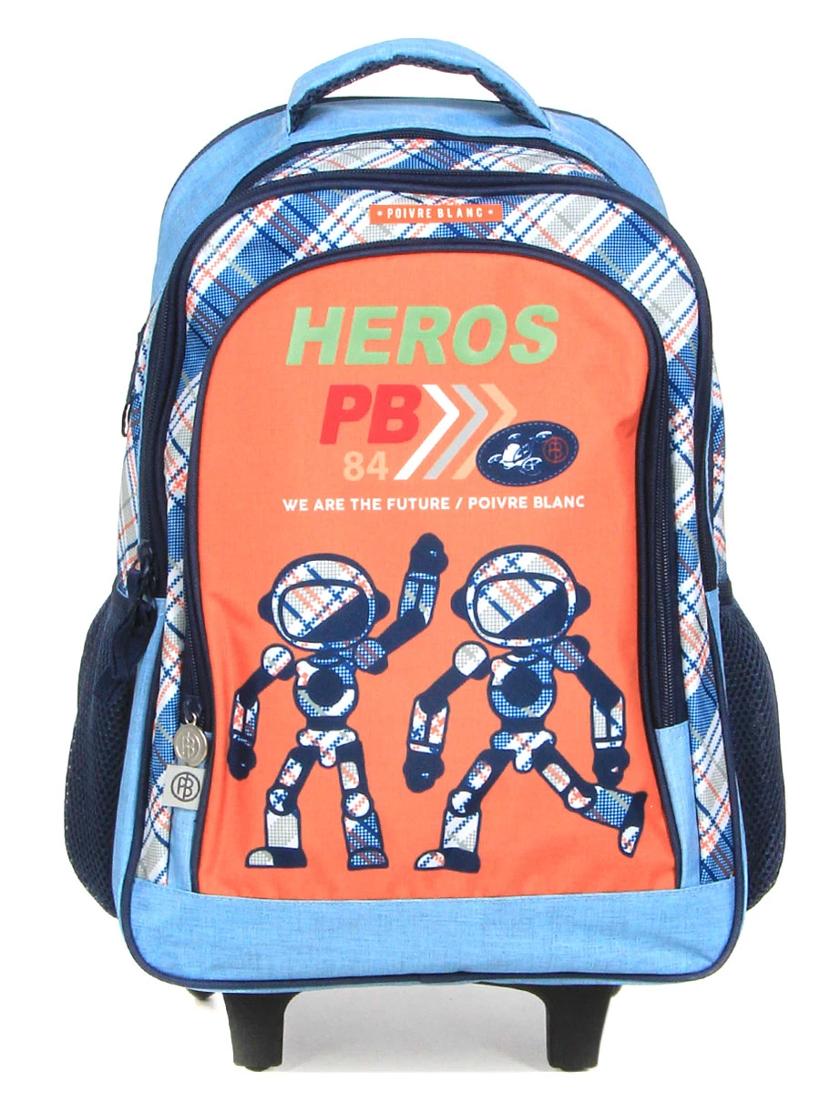 Sac à Dos à Roulettes Poivre Blanc Boy Robot 5 Sac à Dos à Roulettes Poivre Blanc Boy Robot – Image 3