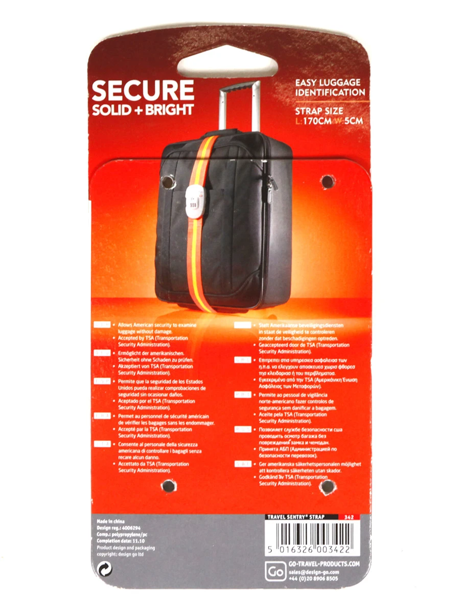 Sangle à Code TSA Go Travel Sécurité 5 Sangle à Code TSA Go Travel Sécurité – Image 3